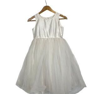 Marmellate Girls White Ballerina Long Dress Sleeveless Size 10 Wedding Flower